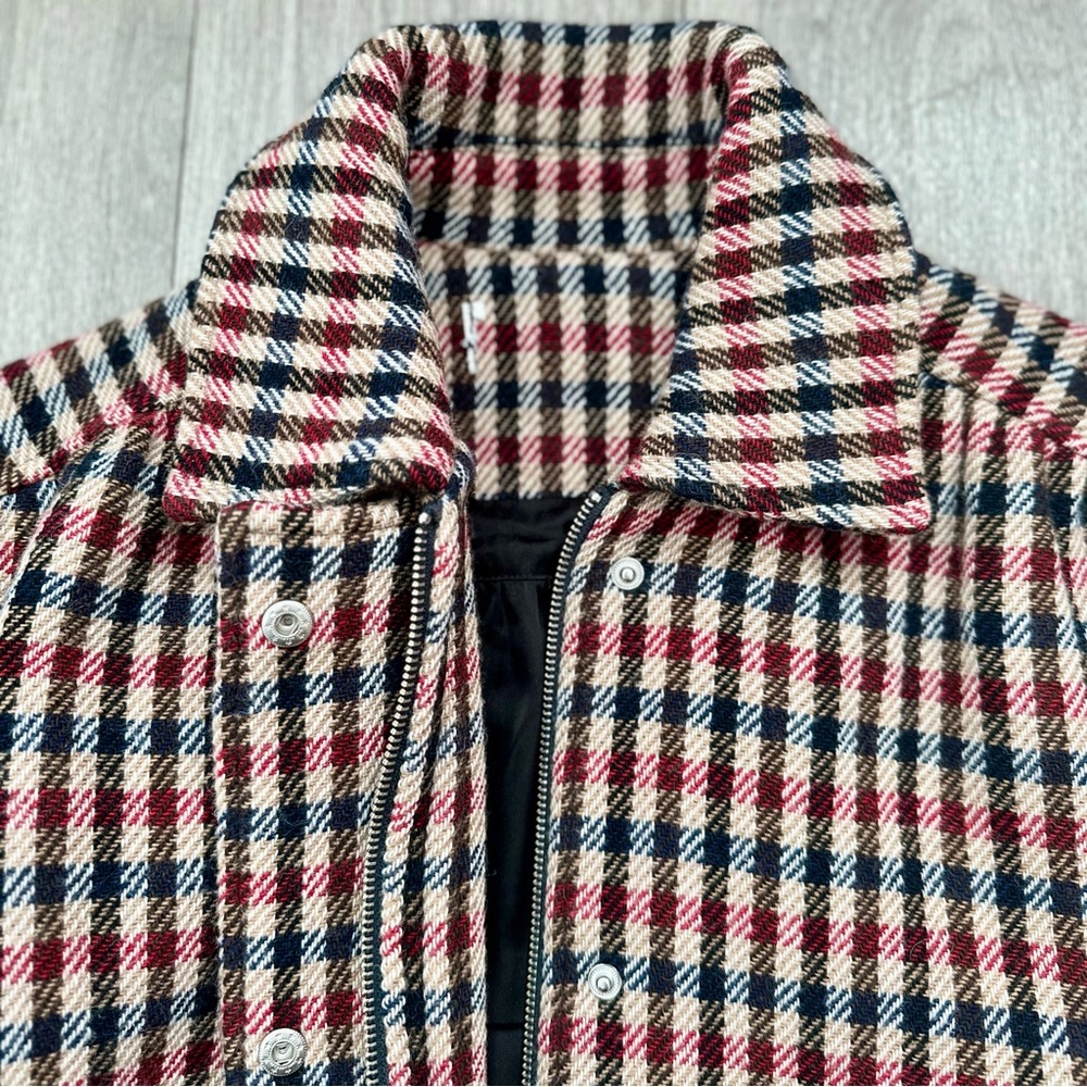 Kurt Lyle Lucy Jacket in Red/Brown Check - Picture 12 of 14